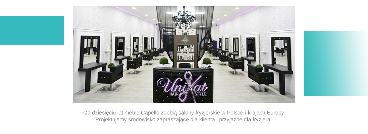Zestawy mebli fryzjerskich Capello